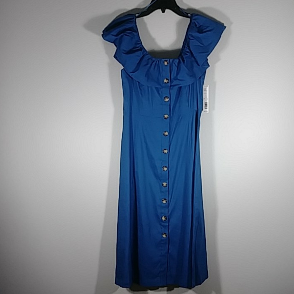 Antonio MelaniI  blue Slvless, midi dress Sz 6 worn once